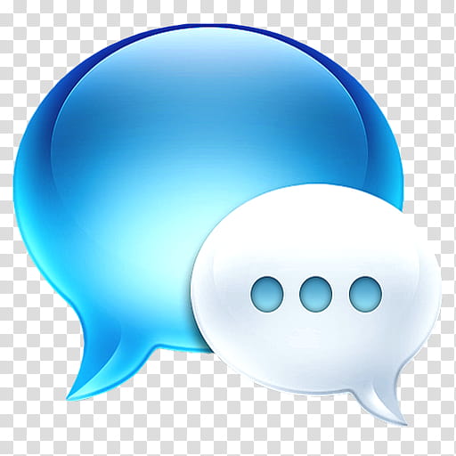 OS X dock icons, Uzenetek, message dialogue box illustration transparent background PNG clipart