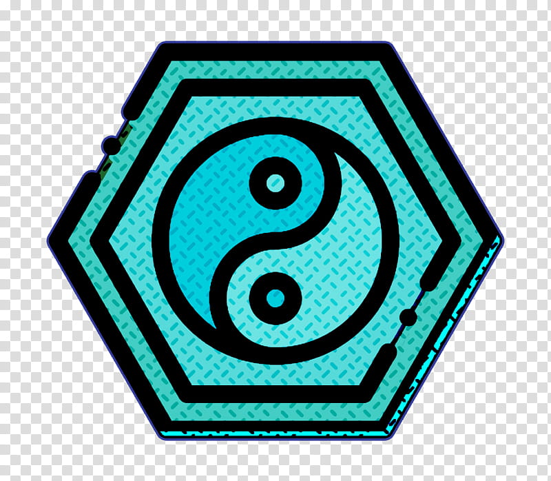 Esoteric icon Religion icon Yin yang icon, Aqua, Turquoise, Teal, Symbol transparent background PNG clipart