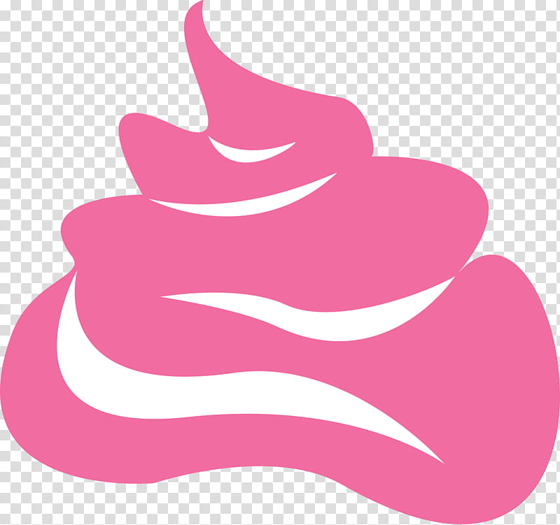 Cupcakes , pink and white poop illustration transparent background PNG clipart