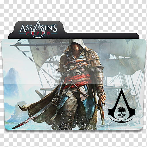 Assassin Creed Complete Collection Folder Icon, AC IV BLACK FLAG transparent background PNG clipart
