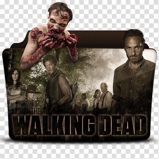 TV Series folder icons , the walking dead x transparent background PNG clipart