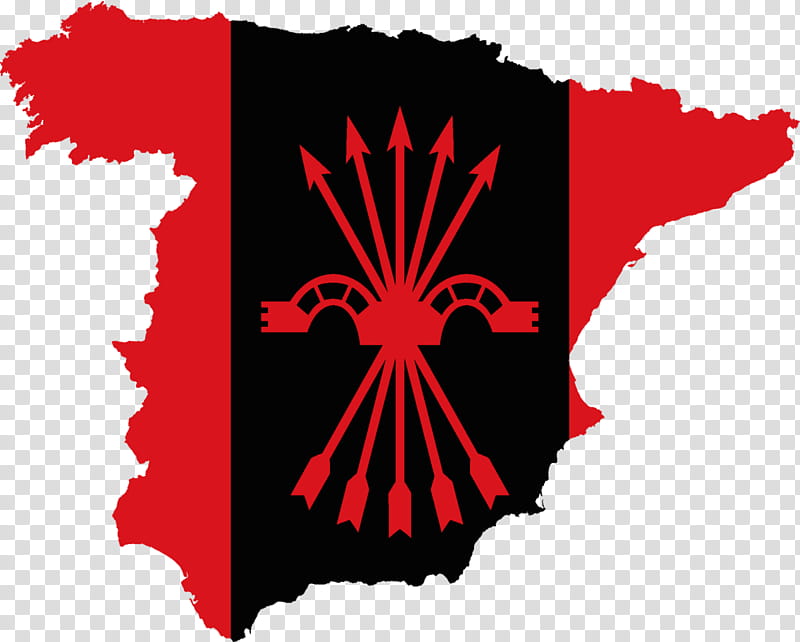 Flag, Spain, Falangism, Second Spanish Republic, National Syndicalism, Map, Red, Logo transparent background PNG clipart