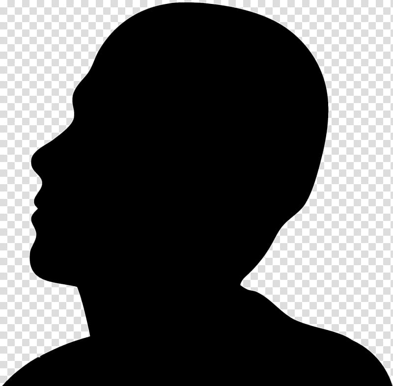Hair, Silhouette, Actor, Portrait, Face, White, Black, Chin transparent background PNG clipart