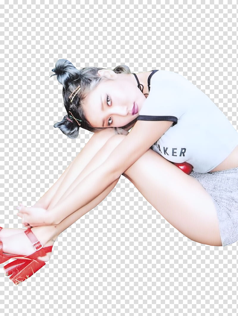 sitting Mamamoo Hwasa transparent background PNG clipart