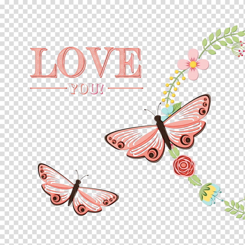 Monarch butterfly, Watercolor, Paint, Wet Ink, Pink, Text, Moths And Butterflies, Insect transparent background PNG clipart