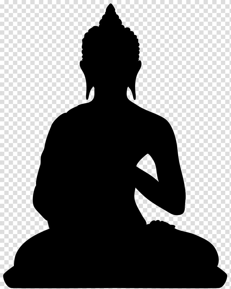 buddha buddharupa silhouette buddhism standing buddha sitting monk buddhahood png clipart