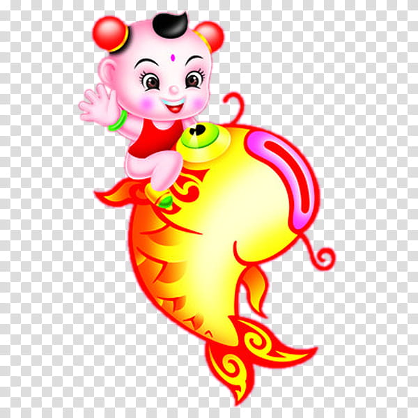 Festival, Fuwa, Mascot, Common Carp, Holiday, Cartoon, Chinese Dragon, Smile transparent background PNG clipart