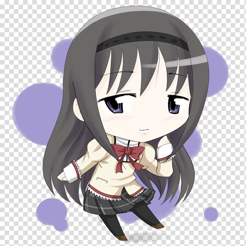 Homura Akemi +speedpaint links : transparent background PNG clipart