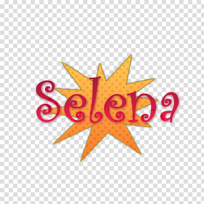 Texto Selena Naranja transparent background PNG clipart