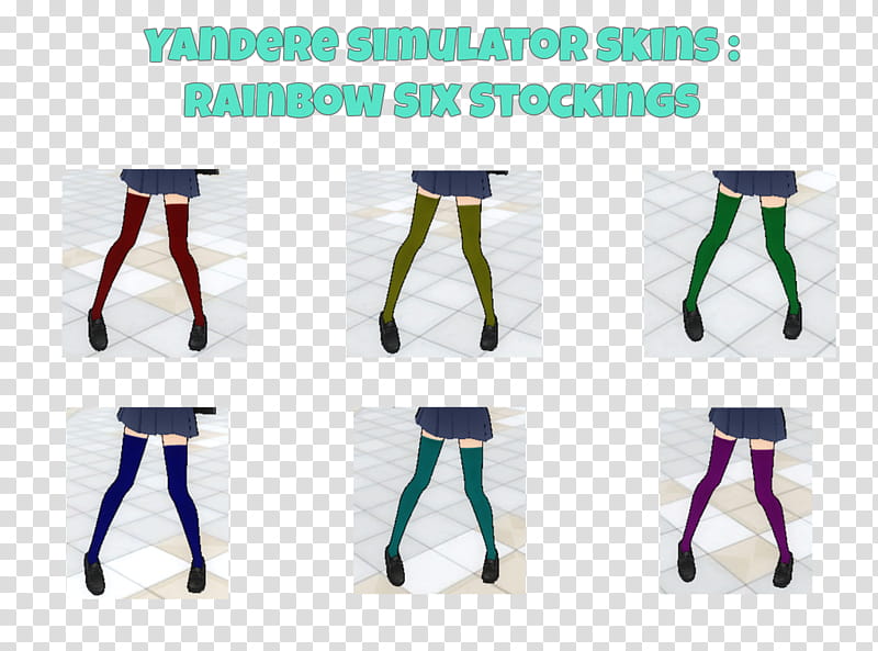 Yandere Simulator Skins: Rainbow Six ings, green text transparent background PNG clipart