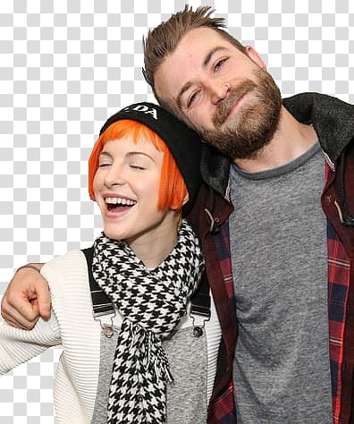 Hayley Williams and Jeremy Davis transparent background PNG clipart