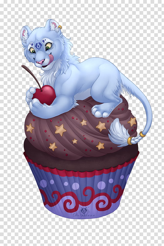 Dolphy Cupcake Commissions transparent background PNG clipart