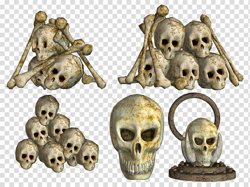 Spooky Skulls  transparent background PNG clipart
