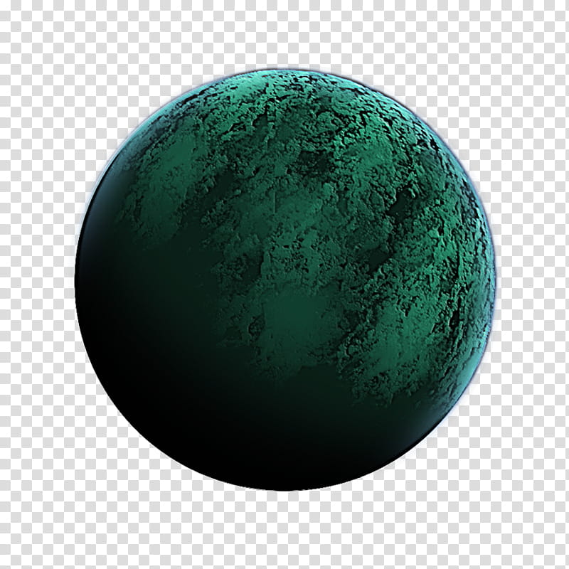 green turquoise sphere planet turquoise, World, Earth transparent background PNG clipart