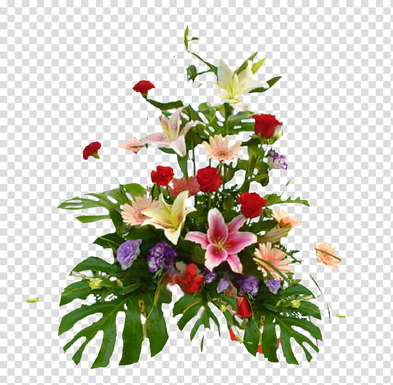 MMD Flower DL, bunch of multicolored assorted flowers transparent background PNG clipart