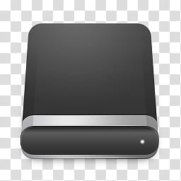 Radium Neue s, black external hard drive transparent background PNG clipart