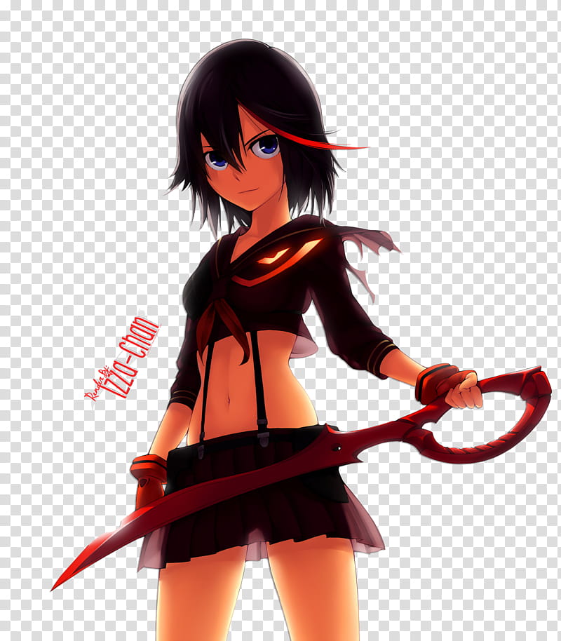 de Renders Matoi Ryuuko Kill la Kill, female anime character transparent background PNG clipart