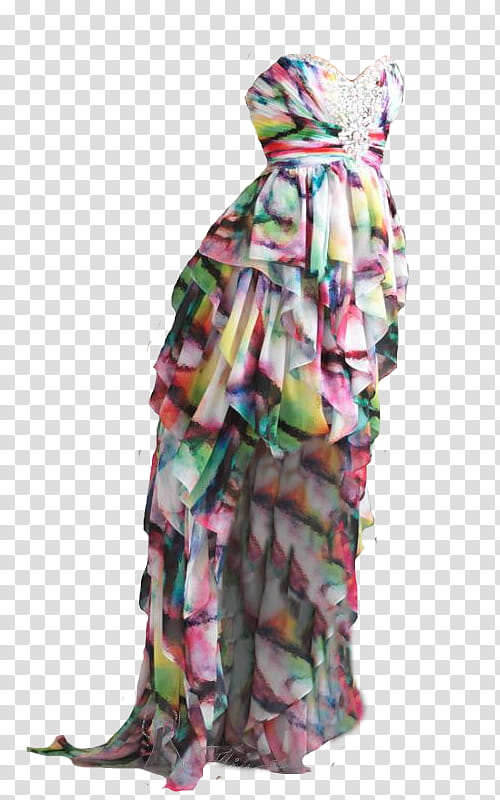 Print Dresses Big , multicolored sweetheart neckline dress transparent background PNG clipart