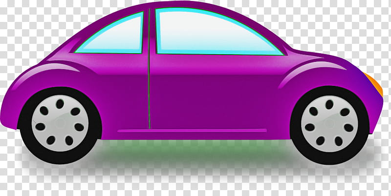 vehicle door pink volkswagen new beetle vehicle car, Rim, Model Car transparent background PNG clipart