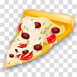 Food Icons, pizza slice  transparent background PNG clipart