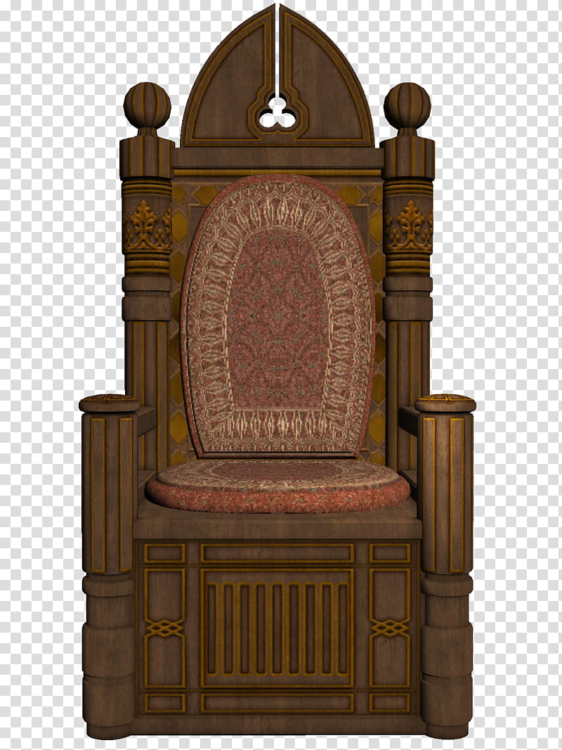 Medieval Throne, empty medieval throne transparent background PNG clipart