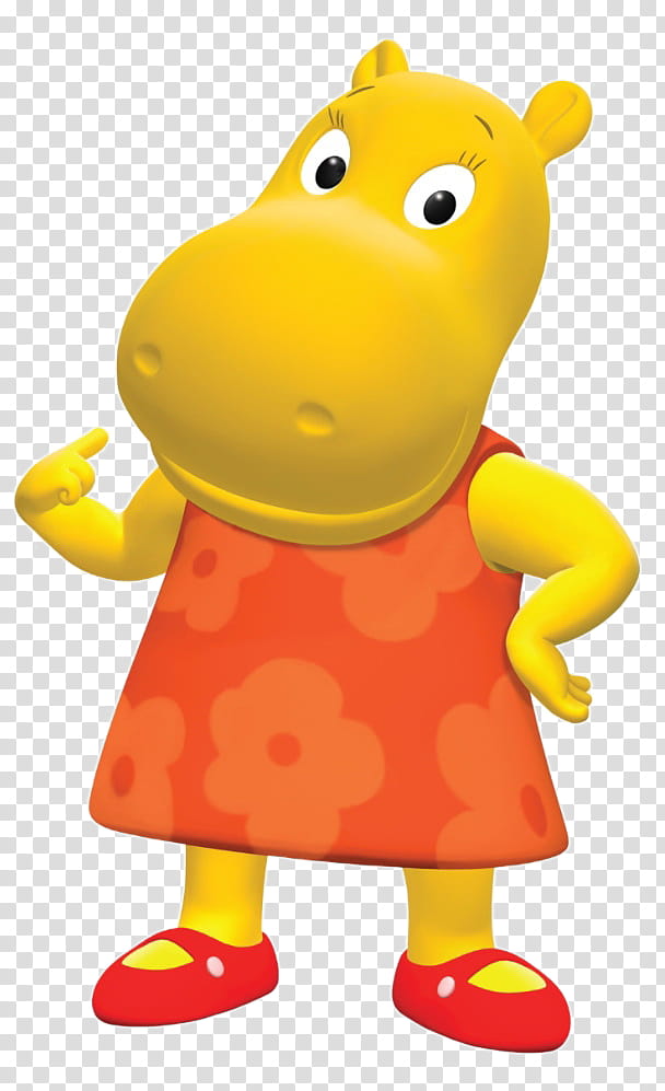 Backyardigans revised, yellow cartoon character illustration transparent background PNG clipart