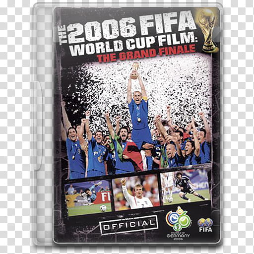 Movie Icon , The Fifa  World Cup Film, The Grand Finale, The  FIFA World Cup Film DVD case transparent background PNG clipart
