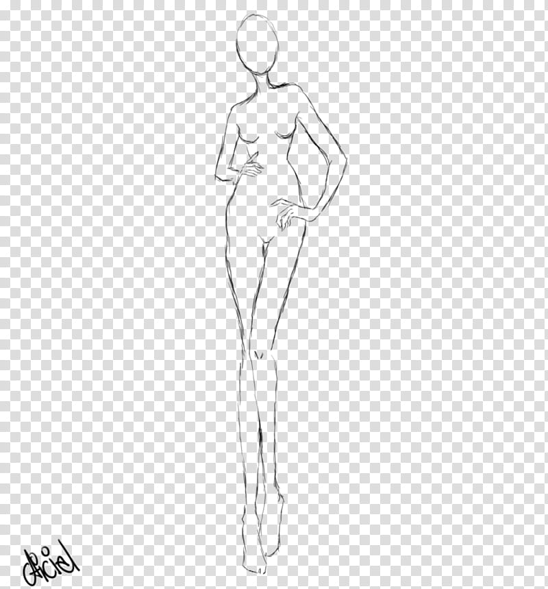 Free Fashion Croquis , female illustration transparent background PNG clipart