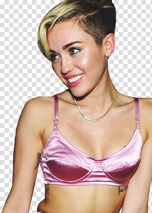 , Miley Cyrus wears red brassiere transparent background PNG clipart