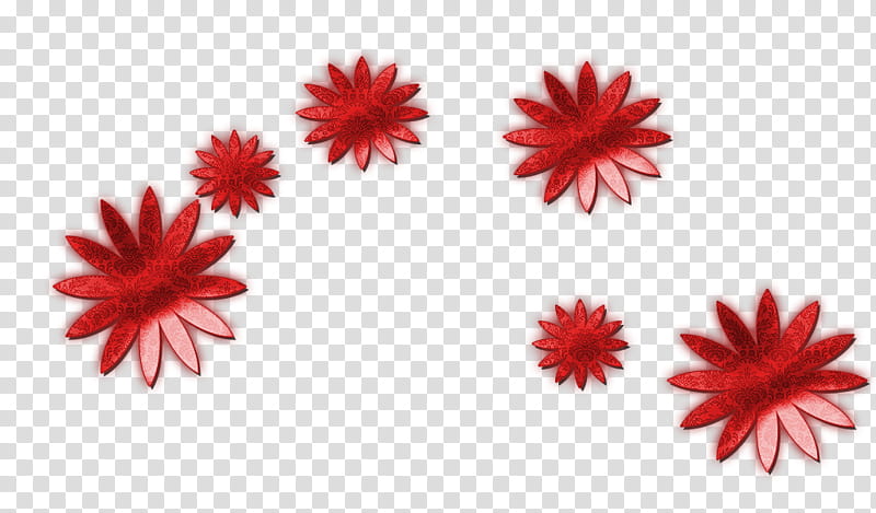 Brushes, red flower illustrations transparent background PNG clipart