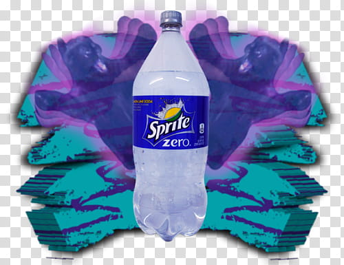 , Sprite Zero soda bottle transparent background PNG clipart