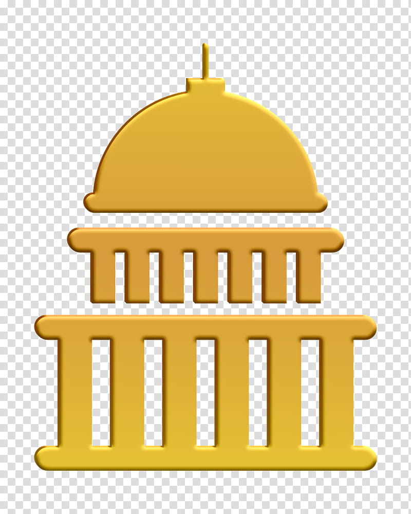 Monument icon Capitol building icon Facebook Pack icon, Monuments Icon, Yellow, Dome, Place Of Worship transparent background PNG clipart