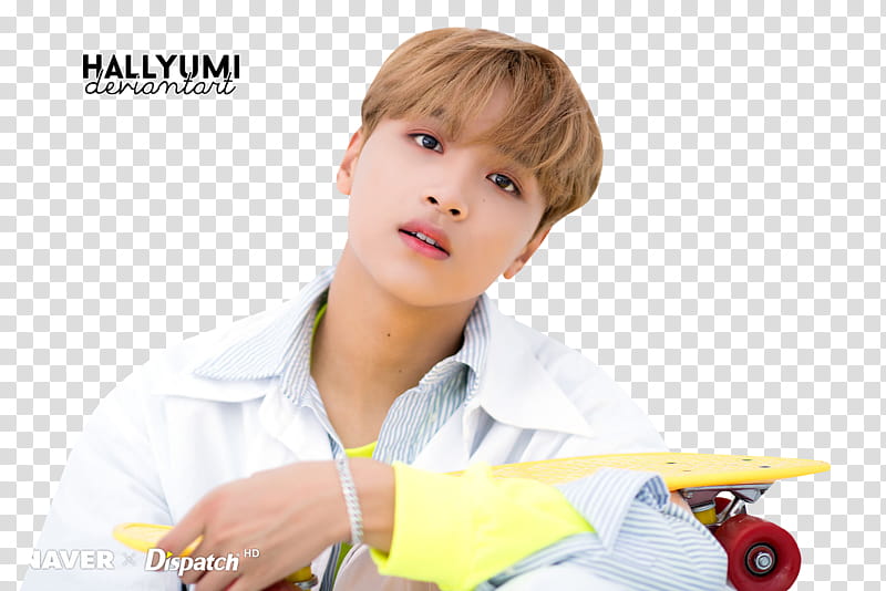 Haechan, man in white dress shirt transparent background PNG clipart