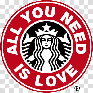 Starbucks Logos s, All You Need Is Love Starbucks transparent background PNG clipart