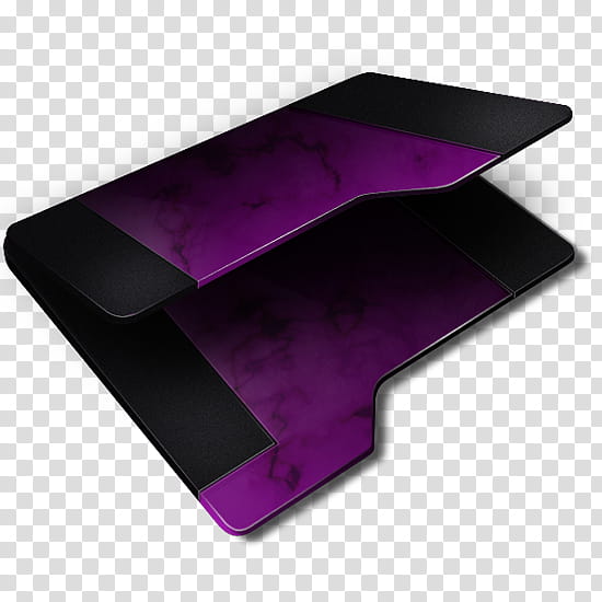 Violet Empty Folder, black and purple folder icon transparent background PNG clipart