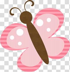 Super descargatelo, pink and brown butterfly illustration transparent background PNG clipart