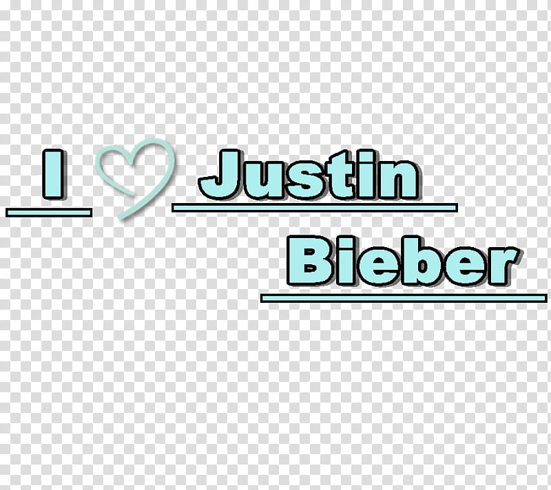 Texto I Love Justin Bieber transparent background PNG clipart