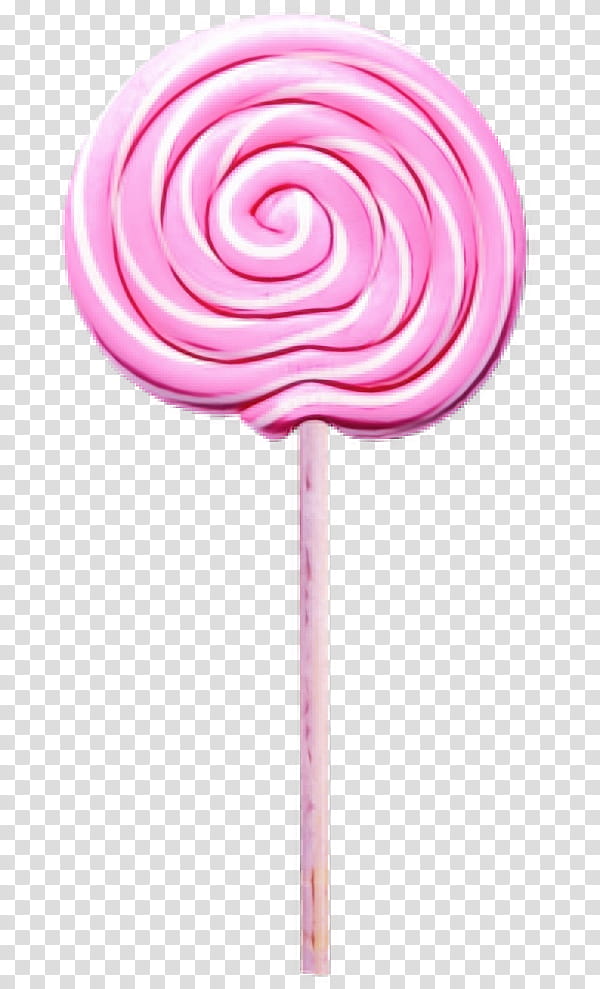 lollipop stick candy pink candy confectionery, Watercolor, Paint, Wet Ink, Food, Hard Candy, Spiral transparent background PNG clipart