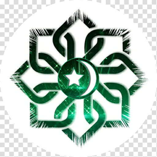 green arabic patterns