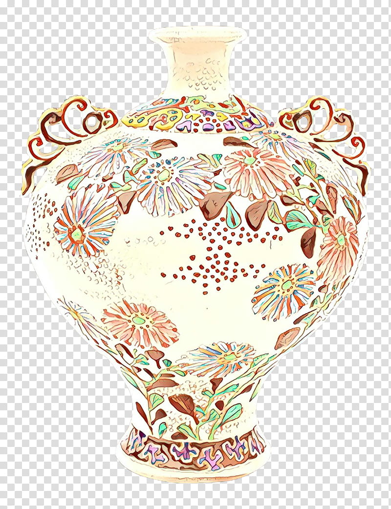 Flower Borders, Vase, Satsuma Ware, Ceramic, Ornament, Porcelain, Antique, Chinese Ceramics transparent background PNG clipart
