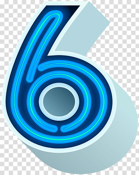 Neon Circle, Number, Microsoft Azure, Neon Blue, Symbol, Electric Blue, Logo transparent background PNG clipart