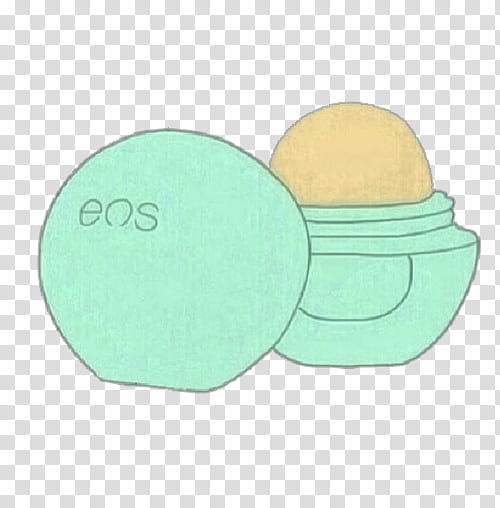 Green aesthetic, green EOS lip balm illustration transparent background PNG clipart