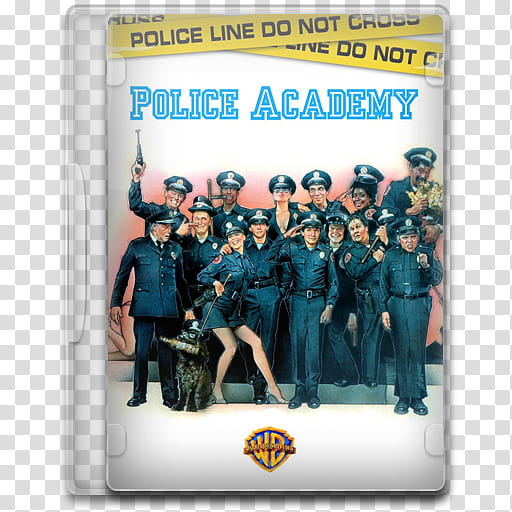 Movie Icon Mega , Police Academy, Police Academy DVD case transparent background PNG clipart