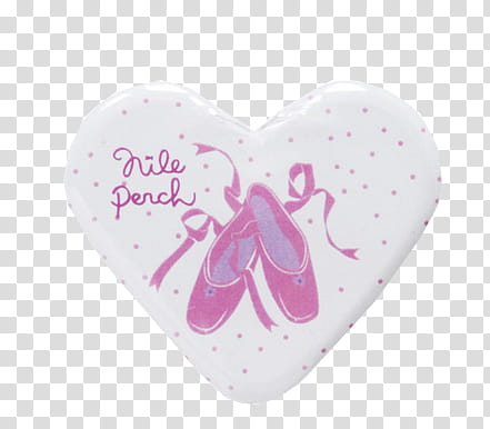 Surprise, white and pink Nile Peach heart decor transparent background PNG clipart