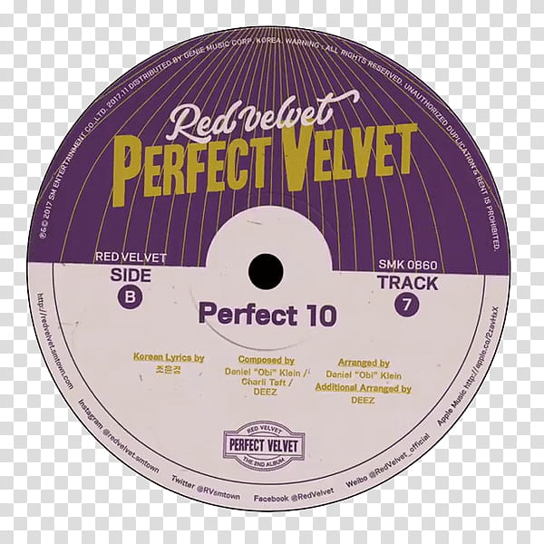 SHARE CD Perfect Velvet Red Velvet transparent background PNG clipart