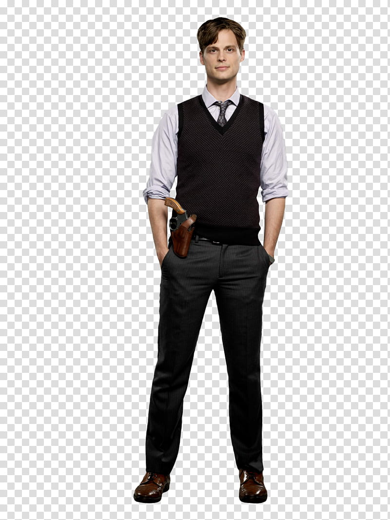 Matthew Gray Gubler Spencer Reid, man standing while his hands inside on pocket transparent background PNG clipart