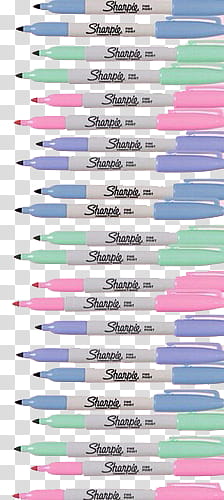 Sharpie s, assorted-color pens transparent background PNG clipart