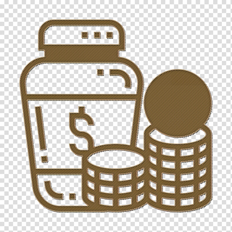 Money jar icon Crowdfunding icon Jar icon, Line Art, Coloring Book transparent background PNG clipart