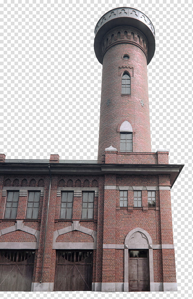Lost Heritage, brown and white building with tower transparent background PNG clipart