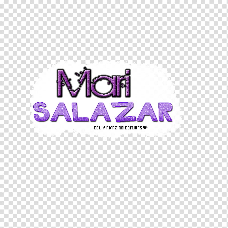 Mari text, Mari Salazar text transparent background PNG clipart